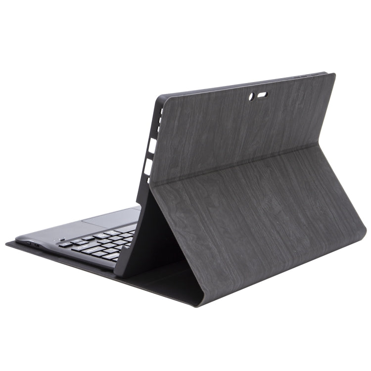 For Microsoft Surface Pro 9 SF129-A Tree Texture Touchpad Bluetooth Keyboard Leather Tablet Case(Black)
