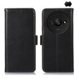 For Xiaomi Redmi A3 Magnetic Crazy Horse Texture Genuine Leather RFID Phone Case(Black) - Xiaomi Cases by PMC TechLife | Online Shopping South Africa | PMC TechLife | Buy Now Pay Later Mobicred