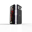 For Google Pixel 8 Pro Aurora Series Metal Frame Phone Case(Black Purple) - Google Cases by PMC TechLife | Online Shopping South Africa | PMC TechLife | Buy Now Pay Later Mobicred
