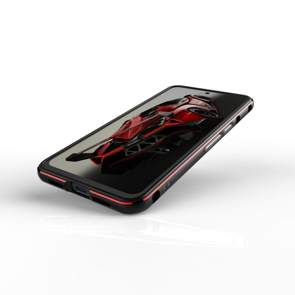 For Google Pixel 8 Pro Aurora Series Metal Frame Phone Case(Black Purple)
