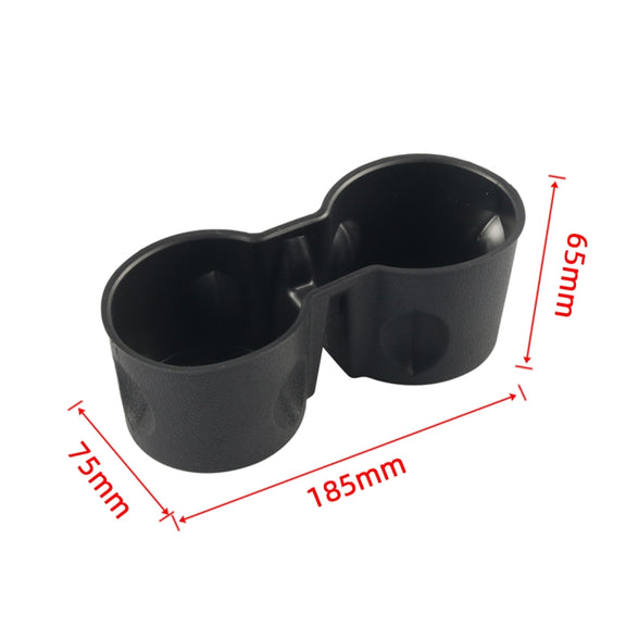 A8600-02 For Tester Model 3 / Y Car Center Console Storage Silicone Water Cup Holder(Black)