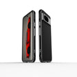 For Google Pixel 8 Aurora Series Metal Frame Phone Case(Black Silver) - Google Cases by PMC TechLife | Online Shopping South Africa | PMC TechLife | Buy Now Pay Later Mobicred