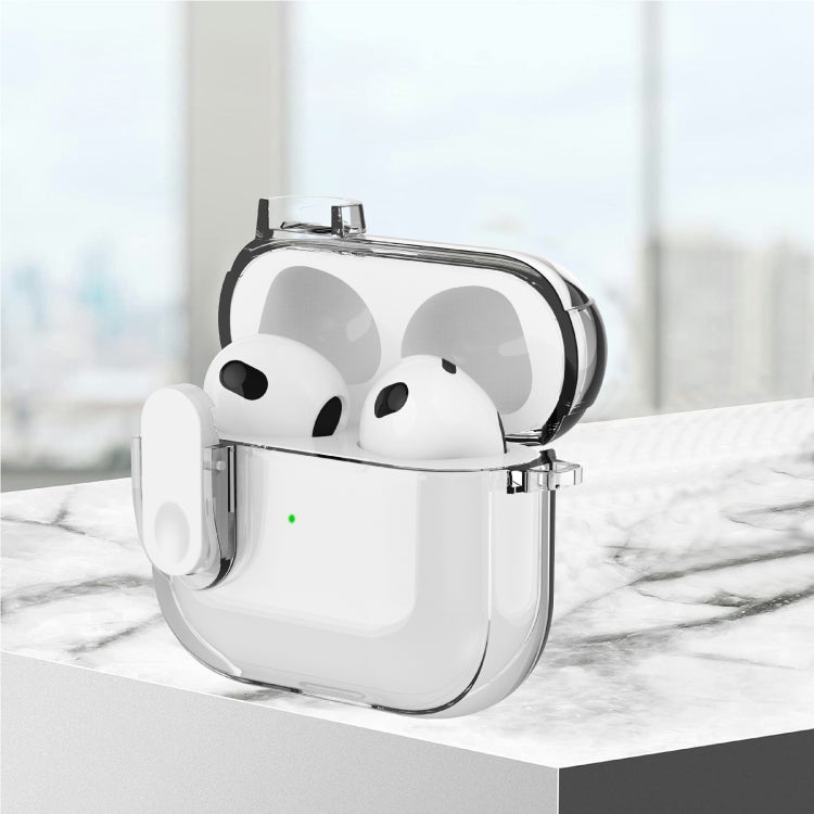 For AirPods Pro Ice Crystals Shockproof Earphone Protective Case(Blue)