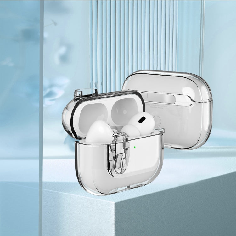 For AirPods Pro 2 Ice Crystals Shockproof Earphone Protective Case(Transparent)