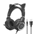 G35 Cute Cat RGB Head-mounted Wired Gaming Earphone(Black) - Multimedia Headset by PMC TechLife | Online Shopping South Africa | PMC TechLife | Buy Now Pay Later Mobicred