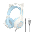 G35 Cute Cat RGB Head-mounted Wired Gaming Earphone(Blue) - Multimedia Headset by PMC TechLife | Online Shopping South Africa | PMC TechLife | Buy Now Pay Later Mobicred