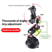 Single Suction Cup Pea Clamp Arm Holder 23cm with Elastic Phone Clamp