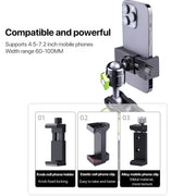 Single Suction Cup Pea Clamp Arm Holder 33cm with Elastic Phone Clamp