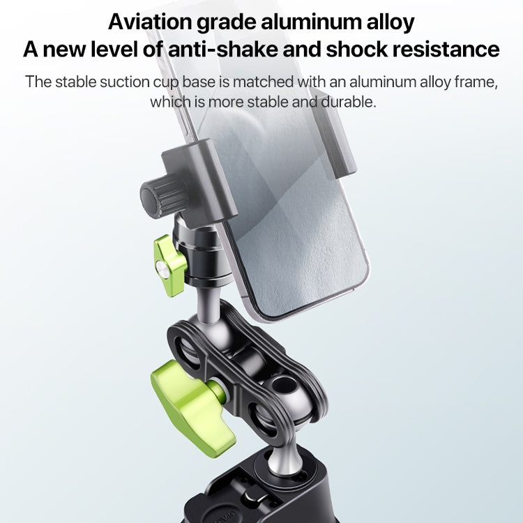 Single Suction Cup Pea Clamp Arm Holder 33cm with Elastic Phone Clamp