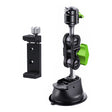 Single Suction Cup Pea Clamp Arm Holder 23cm with Metal Phone Clamp - Car Holders by PMC TechLife | Online Shopping South Africa | PMC TechLife | Buy Now Pay Later Mobicred