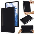 For Samsung Galaxy Tab S10 FE / S9 FE Pure Color Liquid Silicone Shockproof Tablet Case(Black) - Galaxy Tab S9 FE by PMC Jewellery | Online Shopping South Africa | PMC Jewellery | Buy Now Pay Later Mobicred