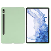 For Samsung Galaxy Tab S9 FE Pure Color Liquid Silicone Shockproof Tablet Case(Green)
