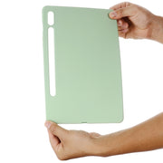 For Samsung Galaxy Tab S9 FE Pure Color Liquid Silicone Shockproof Tablet Case(Green)