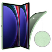 For Samsung Galaxy Tab S9+ Pure Color Liquid Silicone Shockproof Tablet Case(Green)