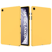 For Samsung Galaxy Tab A9+ Pure Color Liquid Silicone Shockproof Tablet Case(Yellow)