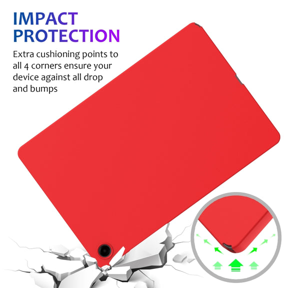 For Samsung Galaxy Tab A9+ Pure Color Liquid Silicone Shockproof Tablet Case(Red)