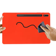 For Samsung Galaxy Tab S9 FE+ / S10+ Pure Color Liquid Silicone Shockproof Tablet Case(Red)