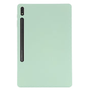 For Samsung Galaxy Tab S9 FE+ / S10+ Pure Color Liquid Silicone Shockproof Tablet Case(Green)