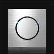 86mm Gray Aluminum Wire Drawing LED Switch Panel, Style:Two Open Dual Control -  by PMC TechLife | Online Shopping South Africa | PMC TechLife | Buy Now Pay Later Mobicred