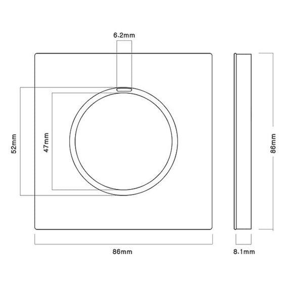 86mm Gray Aluminum Wire Drawing LED Switch Panel, Style:Telephone Socket