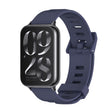 For Xiaomi Smart Band 9 Pro / 8 Pro Mijobs Flat Hole Breathable Silicone Watch Band(Midnight Blue+Black) - free shipping - PMc TechLife - Order now!