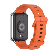 For Xiaomi Smart Band 9 Pro / 8 Pro Mijobs Silicone Breathable Watch Band(Orange Silver)