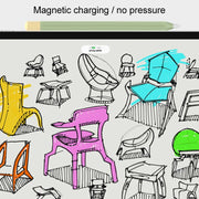 For Apple Pencil 2 Stylus Touch Pen Split Contrast Color Silicone Protective Case(Lemon Avocado)