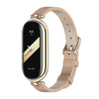 For Xiaomi Smart Band 10 / 9 / 8 Mijobs First Layer Cowhide Watch Band(Apricot Light Gold) - free shipping - PMC TechLife - Order now!