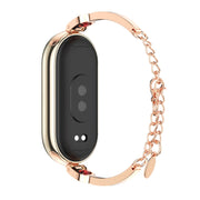 For Xiaomi Mi Band 8 Mijobs Ruyi Beauty Bracelet Watch Band(Rose Gold Red)
