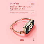 For Xiaomi Mi Band 8 Mijobs Ruyi Beauty Bracelet Watch Band(Rose Gold Red)