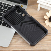 For Samsung Galaxy A15 Camera Shield Card Slot PC+TPU Phone Case(Silver)