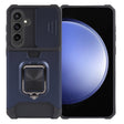 For Samsung Galaxy S24 5G Camera Shield Card Slot PC+TPU Phone Case(Blue) - free shipping - PMC TechLife - Order now!