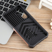 For Samsung Galaxy S24 5G Camera Shield Card Slot PC+TPU Phone Case(Rose Gold)