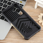 For Samsung Galaxy S24 5G Camera Shield Card Slot PC+TPU Phone Case(Gold)