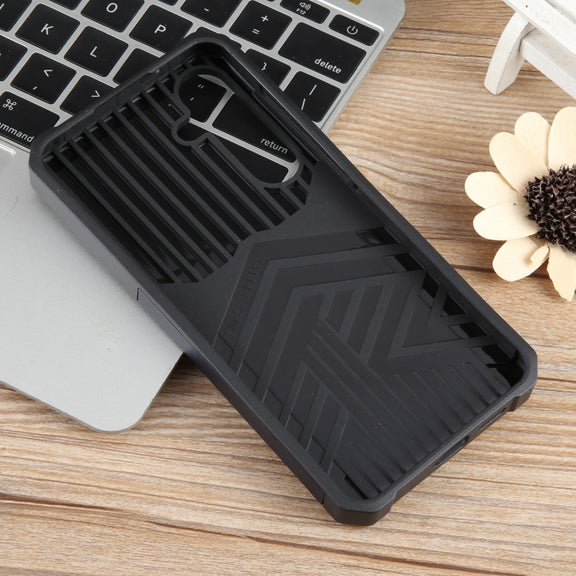 For Samsung Galaxy S24+ 5G Camera Shield Card Slot PC+TPU Phone Case(Blue)