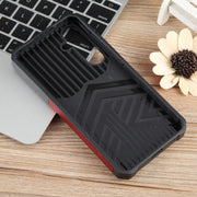 For Samsung Galaxy S24+ 5G Camera Shield Card Slot PC+TPU Phone Case(Red)