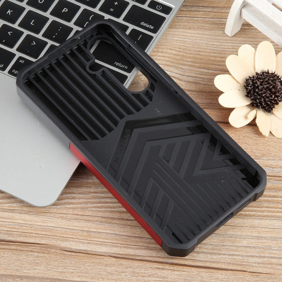 For Samsung Galaxy S24+ 5G Camera Shield Card Slot PC+TPU Phone Case(Red)