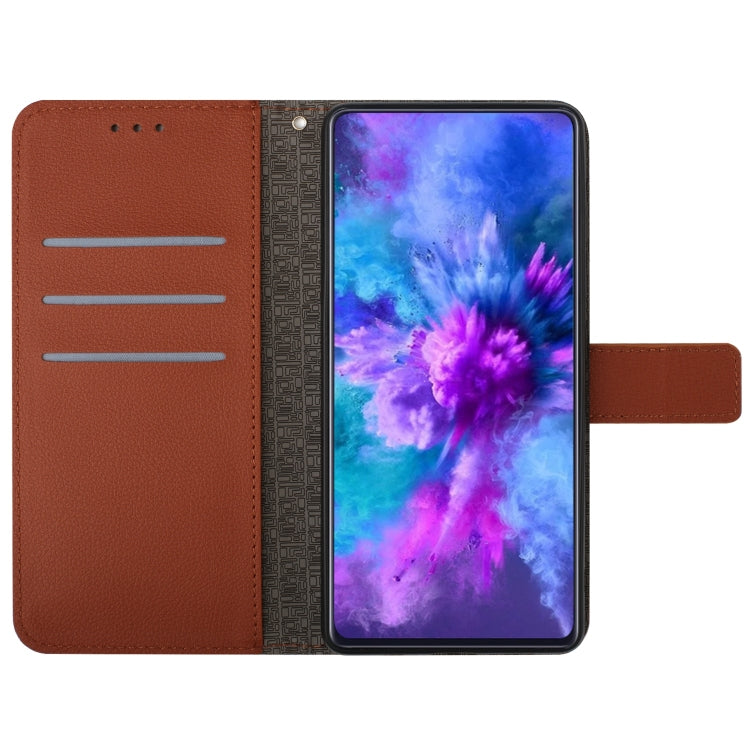 For iPhone 16 Pro Rhombic Grid Texture Leather Phone Case(Brown)