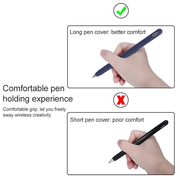 For Huawei M-pencil Stylus Touch Pen Integrated Non-slip Silicone Protective Cover(Gray)