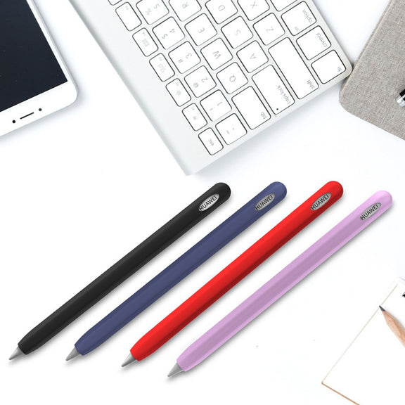 For Huawei M-pencil Stylus Touch Pen Integrated Non-slip Silicone Protective Cover(Gray)