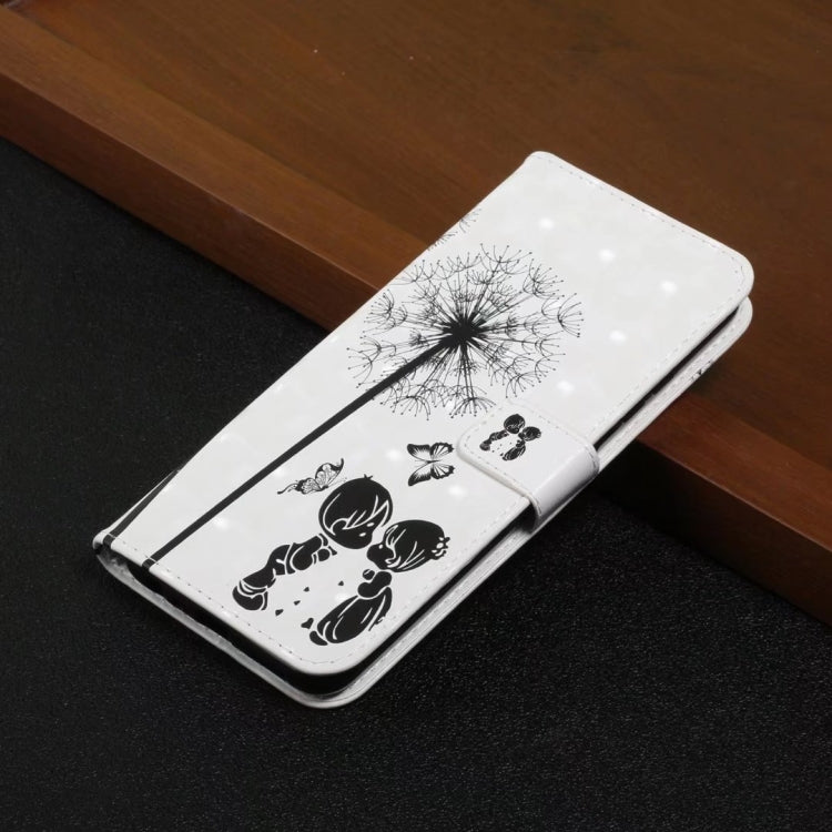 For Honor 90 Lite Oil Embossed 3D Drawing Leather Phone Case(Couple Dandelion)