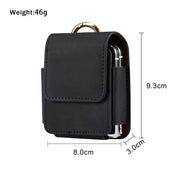 Skin Feel Leather Texture Waist Hanging Phone Case(Black)