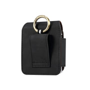 Skin Feel Leather Texture Waist Hanging Phone Case(Black)