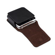 Skin Feel Leather Texture Waist Hanging Phone Case(Black)