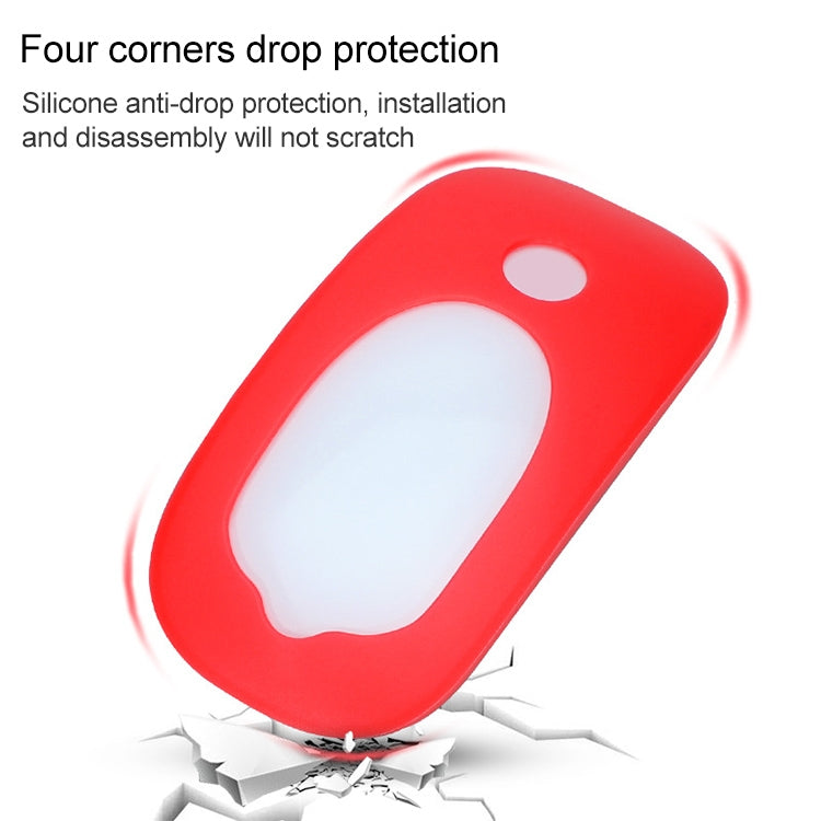For Apple Magic Mouse 1 / 2 Mouse Silicone Protective Case(Red)