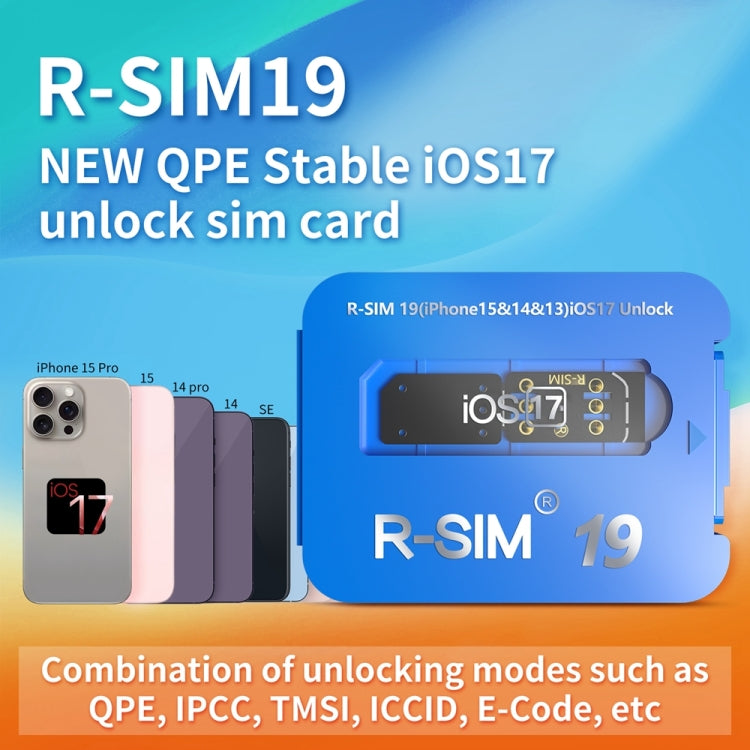 R-SIM 19 Turns Locked Phone Into Unlocked iOS17 System Universal 5G Unlocking Card