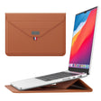 For 15.4/15.6/16.1 inch Envelope Holder Laptop Sleeve Bag(Brown) - 15.6 - 17 inch by PMC TechLife | Online Shopping South Africa | PMC TechLife | Buy Now Pay Later Mobicred