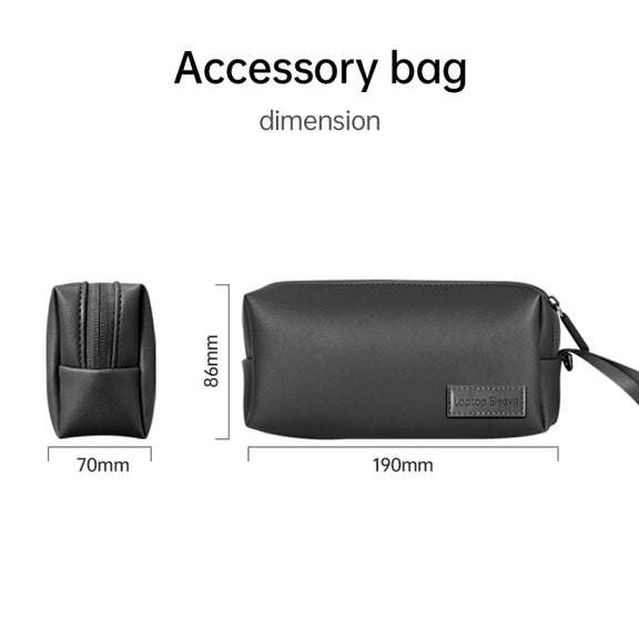 For 13/14 inch Envelope Holder Laptop Sleeve Bag with Accessories Bag(Grey)