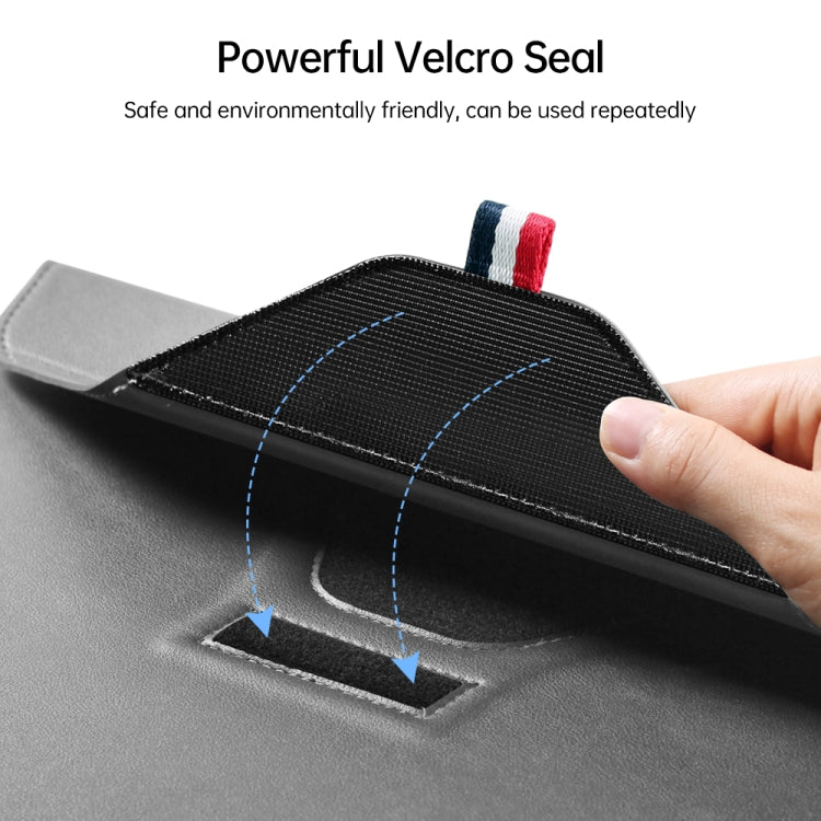 For 13/14 inch Envelope Holder Laptop Sleeve Bag with Accessories Bag(Grey)