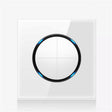 86mm Round LED Tempered Glass Switch Panel, White Round Glass, Style:Four Billing Control - Switch by PMC TechLife | Online Shopping South Africa | PMC TechLife | Buy Now Pay Later Mobicred